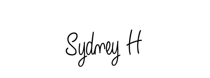 You should practise on your own different ways (Angelique-Rose-font-FFP) to write your name (Sydney H) in signature. don't let someone else do it for you. Sydney H signature style 5 images and pictures png