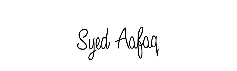How to make Syed Aafaq name signature. Use Angelique-Rose-font-FFP style for creating short signs online. This is the latest handwritten sign. Syed Aafaq signature style 5 images and pictures png