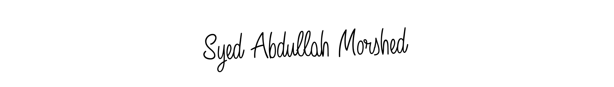 Make a beautiful signature design for name Syed Abdullah Morshed. With this signature (Angelique-Rose-font-FFP) style, you can create a handwritten signature for free. Syed Abdullah Morshed signature style 5 images and pictures png