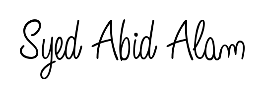 A timeless handwritten aesthetic for Syed Abid Alam. The Angelique-Rose-font-FFP font gives your signature a handcrafted feel with natural curves. Syed Abid Alam signature style 5 images and pictures png
