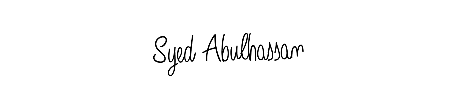 You can use this online signature creator to create a handwritten signature for the name Syed Abulhassan. This is the best online autograph maker. Syed Abulhassan signature style 5 images and pictures png