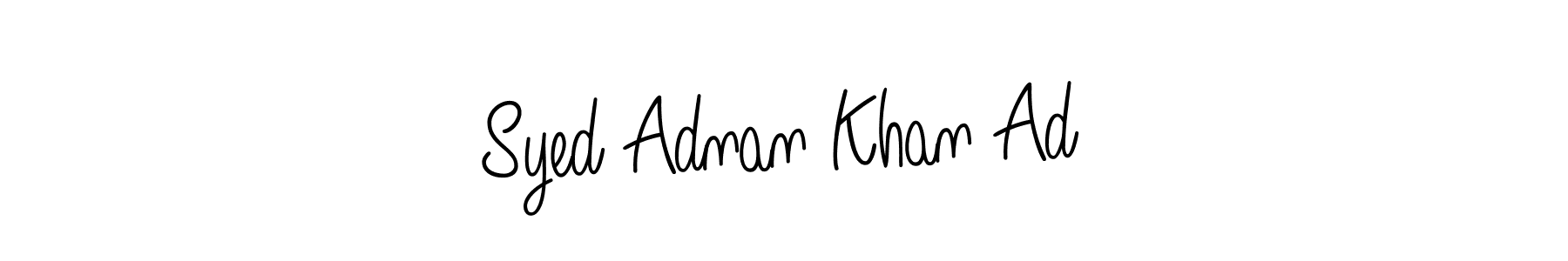 The best way (Angelique-Rose-font-FFP) to make a short signature is to pick only two or three words in your name. The name Syed Adnan Khan Ad include a total of six letters. For converting this name. Syed Adnan Khan Ad signature style 5 images and pictures png