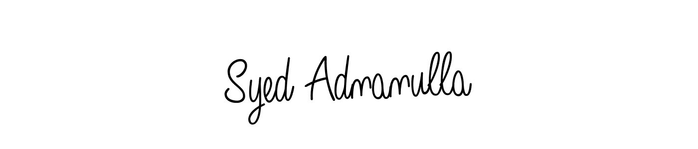 Make a beautiful signature design for name Syed Adnanulla. Use this online signature maker to create a handwritten signature for free. Syed Adnanulla signature style 5 images and pictures png