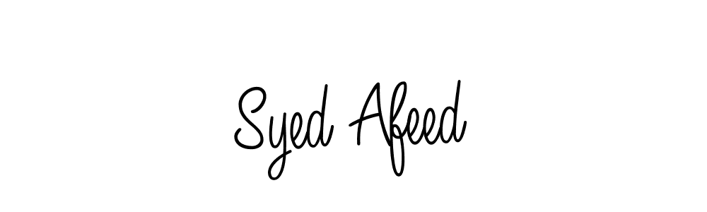 How to make Syed Afeed name signature. Use Angelique-Rose-font-FFP style for creating short signs online. This is the latest handwritten sign. Syed Afeed signature style 5 images and pictures png