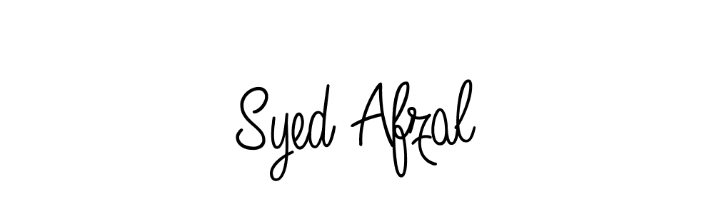 Make a beautiful signature design for name Syed Afzal. With this signature (Angelique-Rose-font-FFP) style, you can create a handwritten signature for free. Syed Afzal signature style 5 images and pictures png