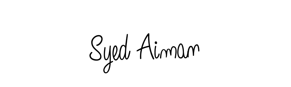Create a beautiful signature design for name Syed Aiman. With this signature (Angelique-Rose-font-FFP) fonts, you can make a handwritten signature for free. Syed Aiman signature style 5 images and pictures png