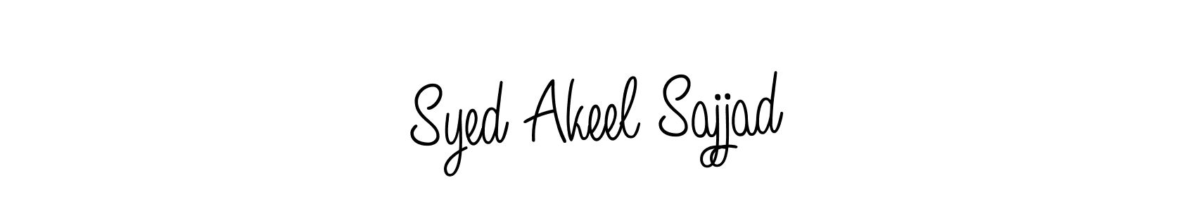 Syed Akeel Sajjad stylish signature style. Best Handwritten Sign (Angelique-Rose-font-FFP) for my name. Handwritten Signature Collection Ideas for my name Syed Akeel Sajjad. Syed Akeel Sajjad signature style 5 images and pictures png