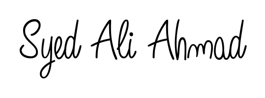A dynamic signature style for Syed Ali Ahmad using Angelique-Rose-font-FFP script. Designed to look authentic, handwritten, and professional. Syed Ali Ahmad signature style 5 images and pictures png