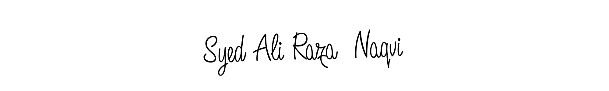 You can use this online signature creator to create a handwritten signature for the name Syed Ali Raza  Naqvi. This is the best online autograph maker. Syed Ali Raza  Naqvi signature style 5 images and pictures png