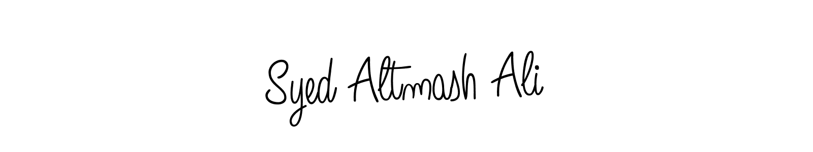 How to make Syed Altmash Ali name signature. Use Angelique-Rose-font-FFP style for creating short signs online. This is the latest handwritten sign. Syed Altmash Ali signature style 5 images and pictures png