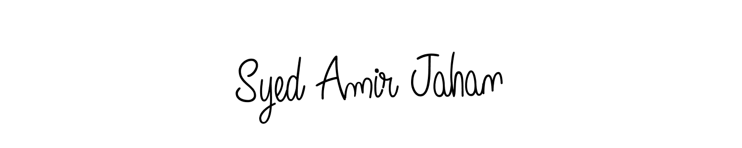 Similarly Angelique-Rose-font-FFP is the best handwritten signature design. Signature creator online .You can use it as an online autograph creator for name Syed Amir Jahan. Syed Amir Jahan signature style 5 images and pictures png