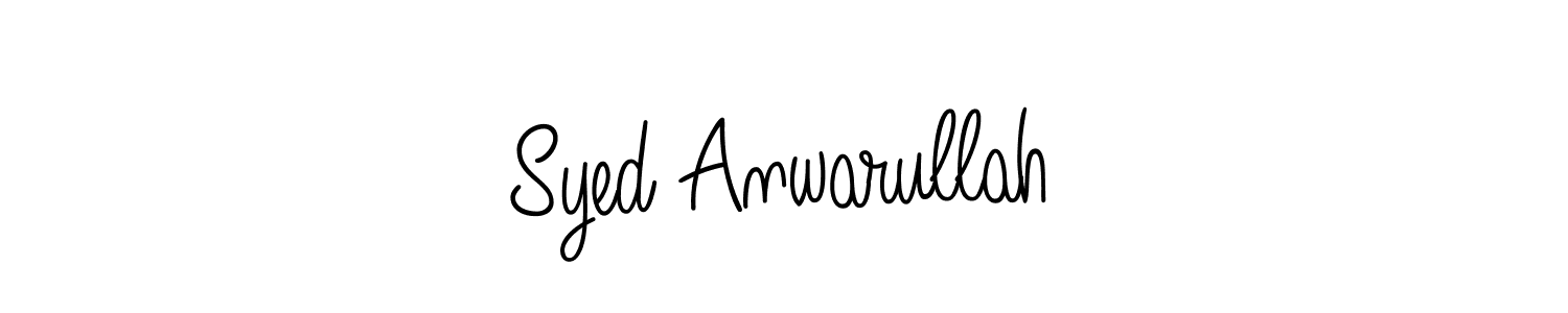 You should practise on your own different ways (Angelique-Rose-font-FFP) to write your name (Syed Anwarullah) in signature. don't let someone else do it for you. Syed Anwarullah signature style 5 images and pictures png