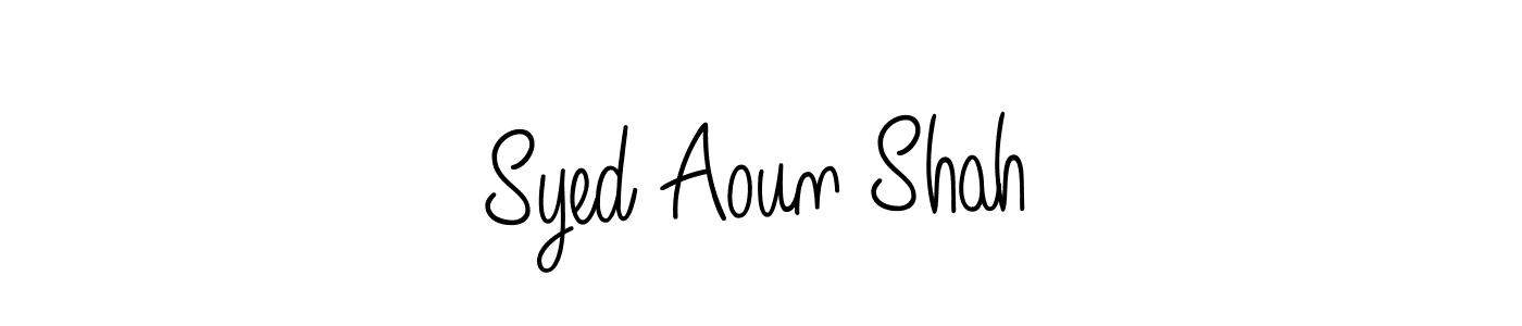 Similarly Angelique-Rose-font-FFP is the best handwritten signature design. Signature creator online .You can use it as an online autograph creator for name Syed Aoun Shah. Syed Aoun Shah signature style 5 images and pictures png