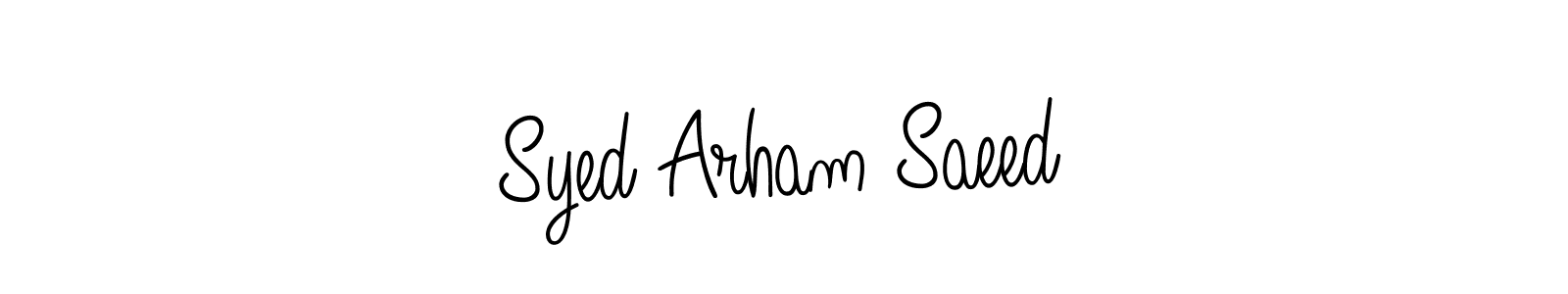 This is the best signature style for the Syed Arham Saeed name. Also you like these signature font (Angelique-Rose-font-FFP). Mix name signature. Syed Arham Saeed signature style 5 images and pictures png