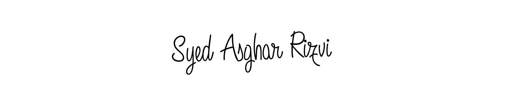 Make a beautiful signature design for name Syed Asghar Rizvi. Use this online signature maker to create a handwritten signature for free. Syed Asghar Rizvi signature style 5 images and pictures png