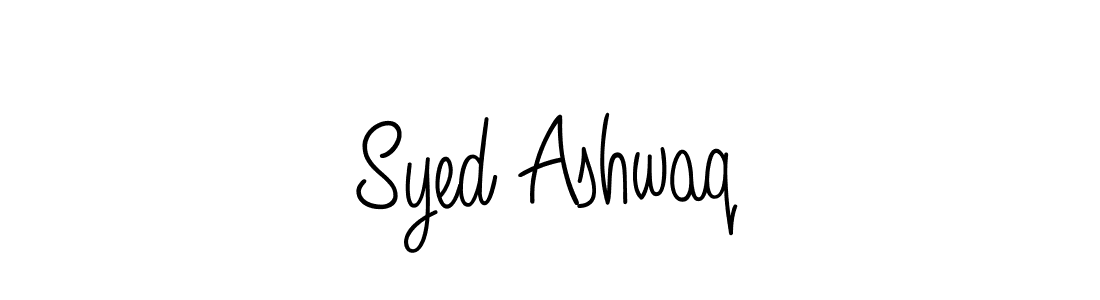 Syed Ashwaq stylish signature style. Best Handwritten Sign (Angelique-Rose-font-FFP) for my name. Handwritten Signature Collection Ideas for my name Syed Ashwaq. Syed Ashwaq signature style 5 images and pictures png