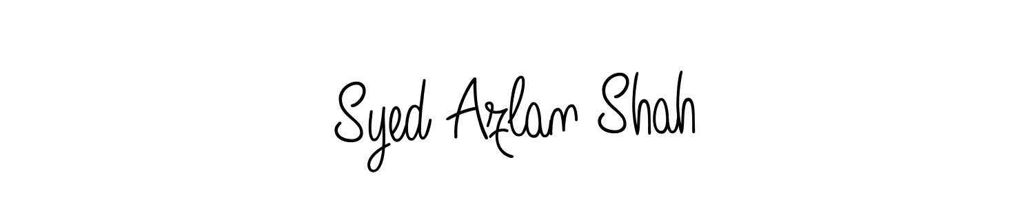 Use a signature maker to create a handwritten signature online. With this signature software, you can design (Angelique-Rose-font-FFP) your own signature for name Syed Azlan Shah. Syed Azlan Shah signature style 5 images and pictures png