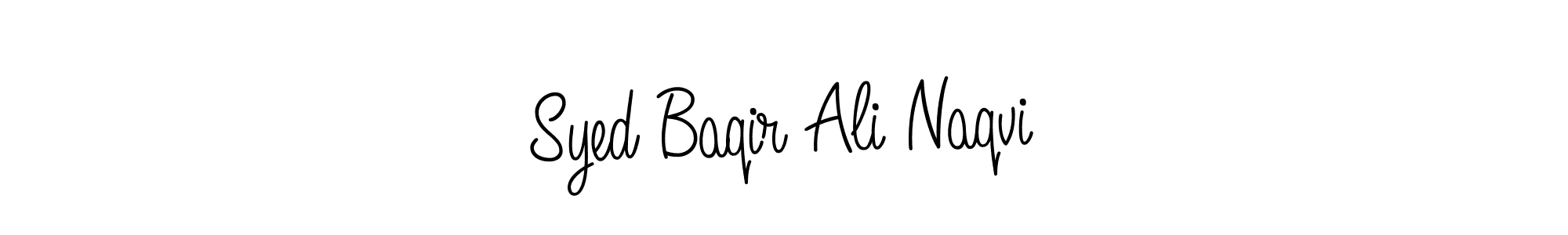 Make a short Syed Baqir Ali Naqvi signature style. Manage your documents anywhere anytime using Angelique-Rose-font-FFP. Create and add eSignatures, submit forms, share and send files easily. Syed Baqir Ali Naqvi signature style 5 images and pictures png