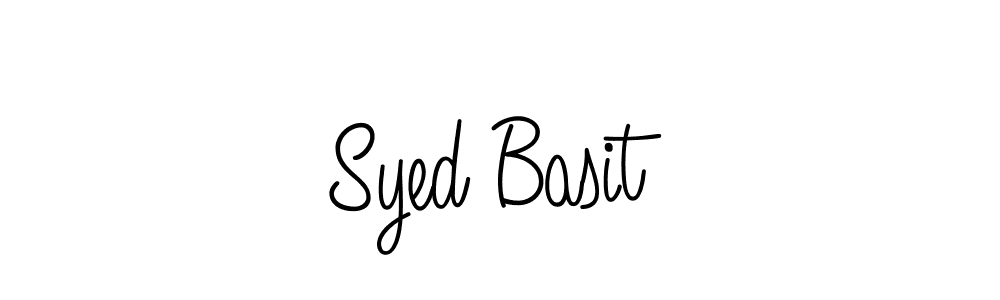 Use a signature maker to create a handwritten signature online. With this signature software, you can design (Angelique-Rose-font-FFP) your own signature for name Syed Basit. Syed Basit signature style 5 images and pictures png