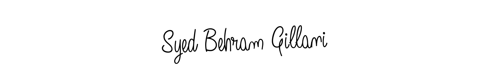 Create a beautiful signature design for name Syed Behram Gillani. With this signature (Angelique-Rose-font-FFP) fonts, you can make a handwritten signature for free. Syed Behram Gillani signature style 5 images and pictures png