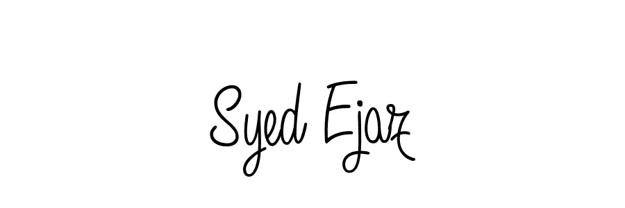 The best way (Angelique-Rose-font-FFP) to make a short signature is to pick only two or three words in your name. The name Syed Ejaz include a total of six letters. For converting this name. Syed Ejaz signature style 5 images and pictures png