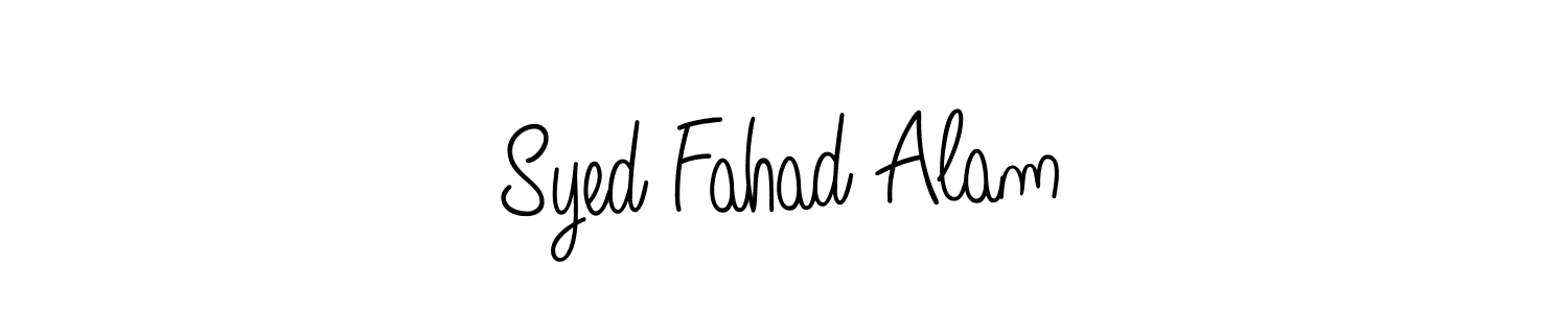 Design your own signature with our free online signature maker. With this signature software, you can create a handwritten (Angelique-Rose-font-FFP) signature for name Syed Fahad Alam. Syed Fahad Alam signature style 5 images and pictures png