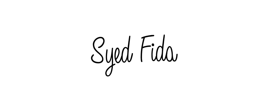 Create a beautiful signature design for name Syed Fida. With this signature (Angelique-Rose-font-FFP) fonts, you can make a handwritten signature for free. Syed Fida signature style 5 images and pictures png