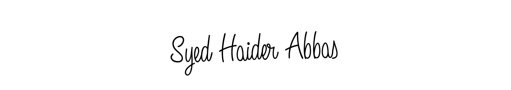 Also You can easily find your signature by using the search form. We will create Syed Haider Abbas name handwritten signature images for you free of cost using Angelique-Rose-font-FFP sign style. Syed Haider Abbas signature style 5 images and pictures png