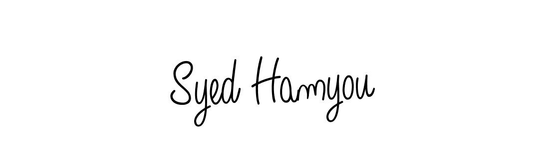 How to make Syed Hamyou signature? Angelique-Rose-font-FFP is a professional autograph style. Create handwritten signature for Syed Hamyou name. Syed Hamyou signature style 5 images and pictures png