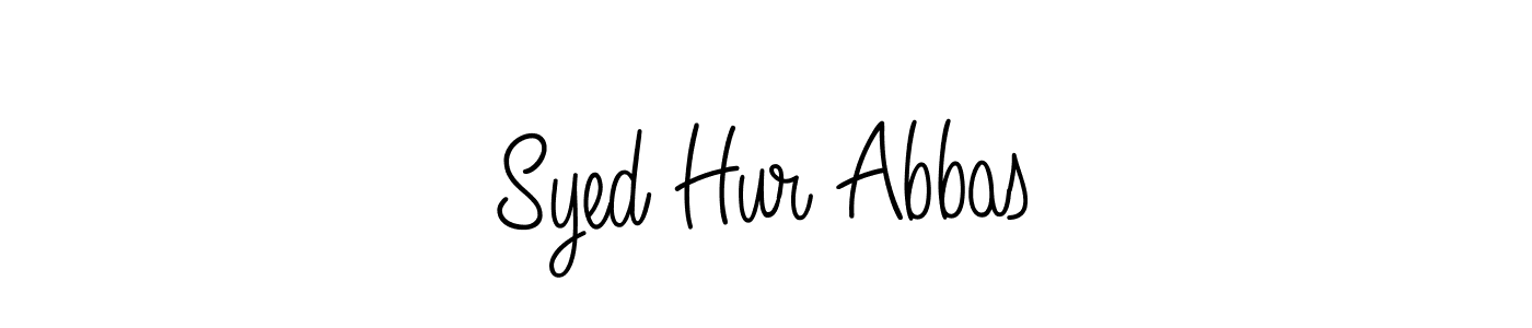 Make a beautiful signature design for name Syed Hur Abbas. Use this online signature maker to create a handwritten signature for free. Syed Hur Abbas signature style 5 images and pictures png