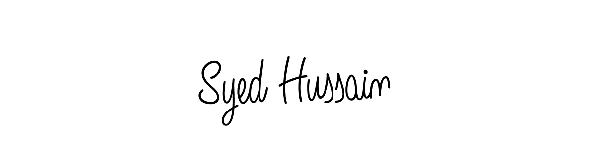 Use a signature maker to create a handwritten signature online. With this signature software, you can design (Angelique-Rose-font-FFP) your own signature for name Syed Hussain. Syed Hussain signature style 5 images and pictures png