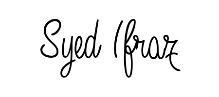 A classic penmanship look for Syed Ifraz. The Angelique-Rose-font-FFP font brings timeless elegance and confidence to every signed document. Syed Ifraz signature style 5 images and pictures png