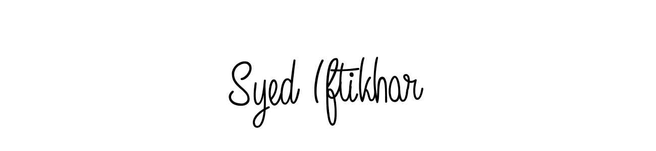 Make a beautiful signature design for name Syed Iftikhar. With this signature (Angelique-Rose-font-FFP) style, you can create a handwritten signature for free. Syed Iftikhar signature style 5 images and pictures png