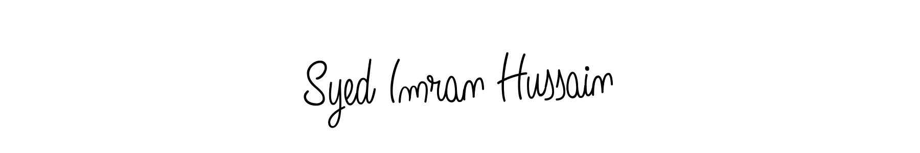 Make a beautiful signature design for name Syed Imran Hussain. With this signature (Angelique-Rose-font-FFP) style, you can create a handwritten signature for free. Syed Imran Hussain signature style 5 images and pictures png