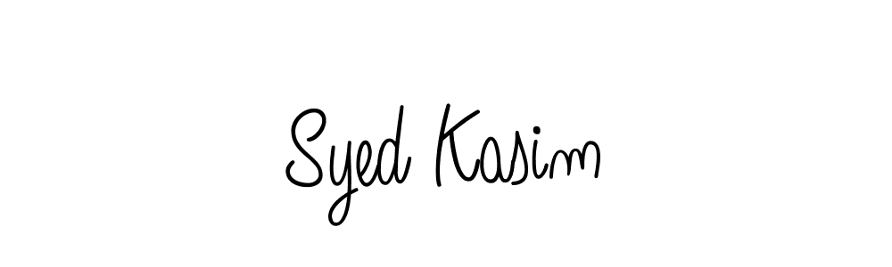 Use a signature maker to create a handwritten signature online. With this signature software, you can design (Angelique-Rose-font-FFP) your own signature for name Syed Kasim. Syed Kasim signature style 5 images and pictures png