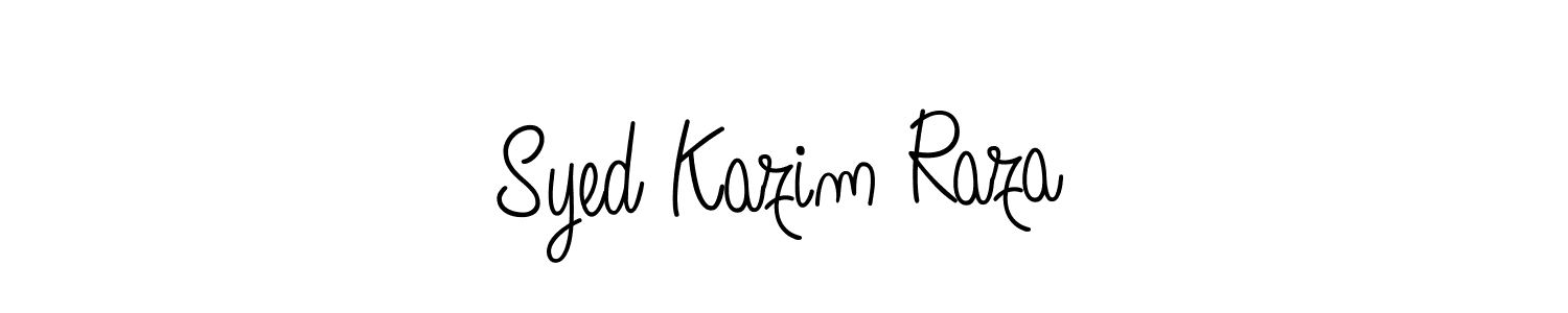 Also we have Syed Kazim Raza name is the best signature style. Create professional handwritten signature collection using Angelique-Rose-font-FFP autograph style. Syed Kazim Raza signature style 5 images and pictures png