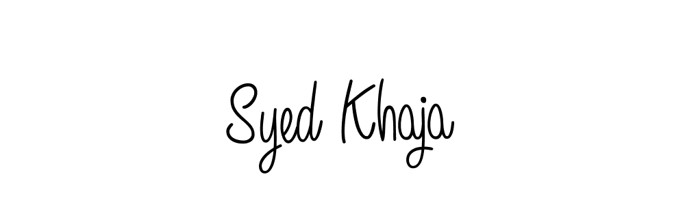 Syed Khaja stylish signature style. Best Handwritten Sign (Angelique-Rose-font-FFP) for my name. Handwritten Signature Collection Ideas for my name Syed Khaja. Syed Khaja signature style 5 images and pictures png