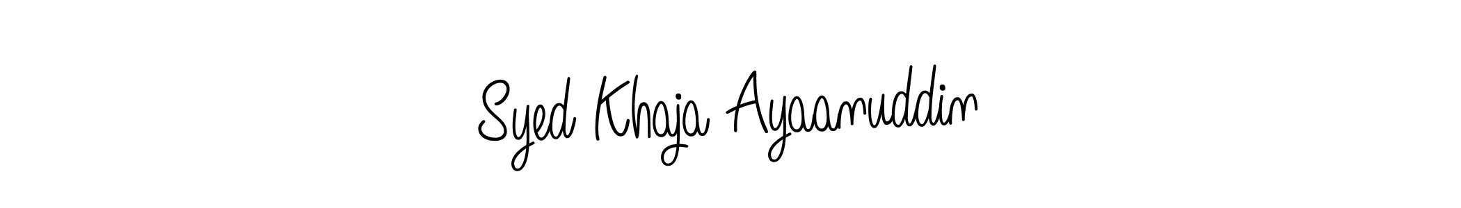 Once you've used our free online signature maker to create your best signature Angelique-Rose-font-FFP style, it's time to enjoy all of the benefits that Syed Khaja Ayaanuddin name signing documents. Syed Khaja Ayaanuddin signature style 5 images and pictures png