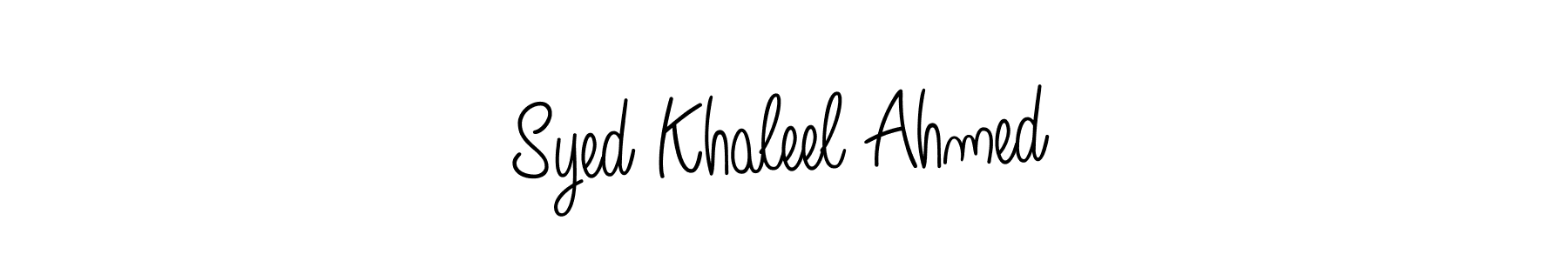 Check out images of Autograph of Syed Khaleel Ahmed name. Actor Syed Khaleel Ahmed Signature Style. Angelique-Rose-font-FFP is a professional sign style online. Syed Khaleel Ahmed signature style 5 images and pictures png