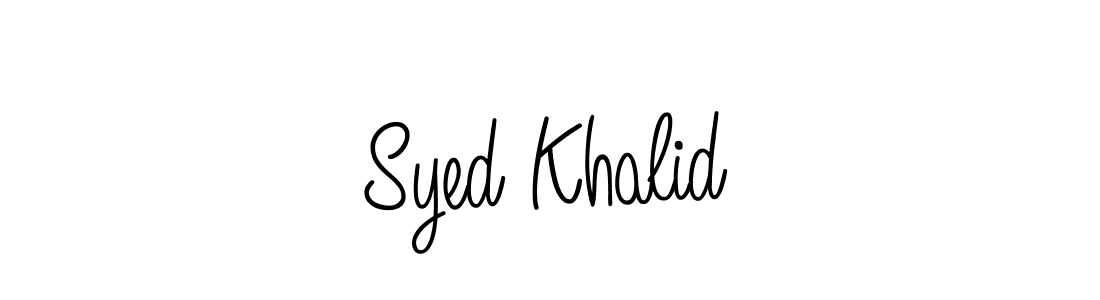 Also we have Syed Khalid name is the best signature style. Create professional handwritten signature collection using Angelique-Rose-font-FFP autograph style. Syed Khalid signature style 5 images and pictures png