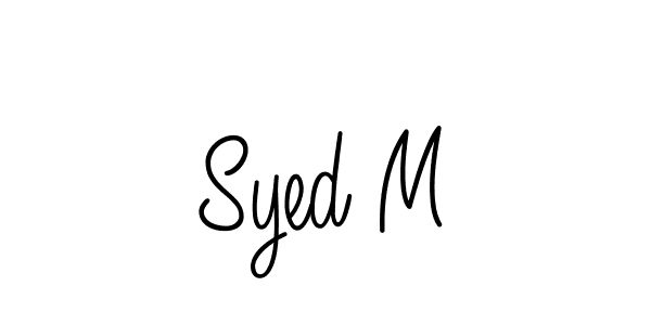 Design your own signature with our free online signature maker. With this signature software, you can create a handwritten (Angelique-Rose-font-FFP) signature for name Syed M. Syed M signature style 5 images and pictures png