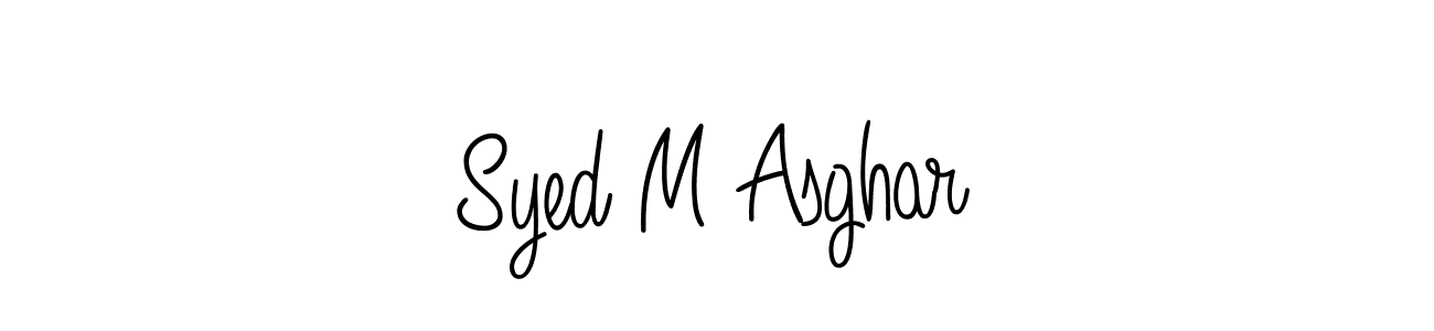 Also we have Syed M Asghar name is the best signature style. Create professional handwritten signature collection using Angelique-Rose-font-FFP autograph style. Syed M Asghar signature style 5 images and pictures png