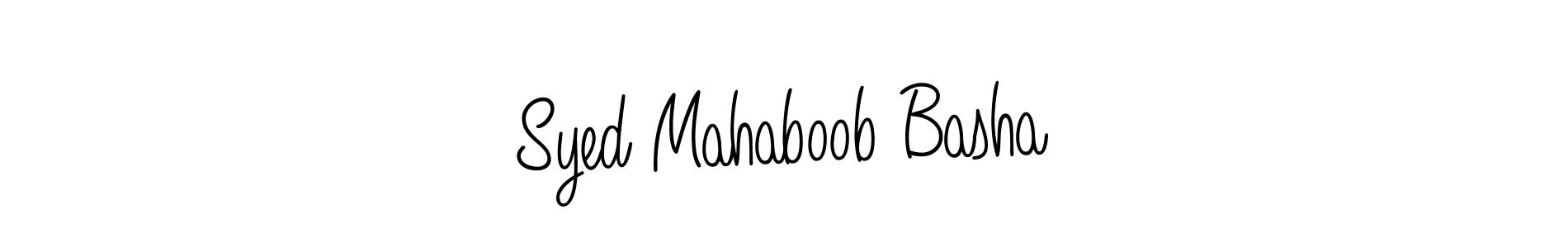 How to Draw Syed Mahaboob Basha signature style? Angelique-Rose-font-FFP is a latest design signature styles for name Syed Mahaboob Basha. Syed Mahaboob Basha signature style 5 images and pictures png