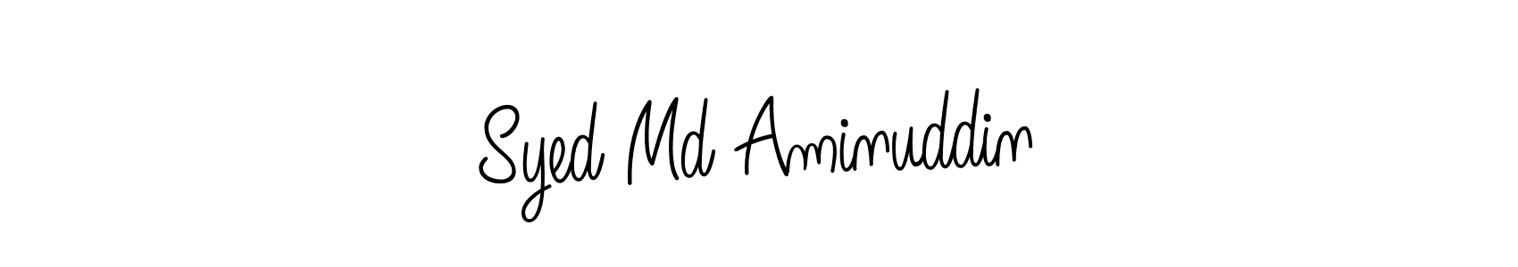 How to make Syed Md Aminuddin name signature. Use Angelique-Rose-font-FFP style for creating short signs online. This is the latest handwritten sign. Syed Md Aminuddin signature style 5 images and pictures png