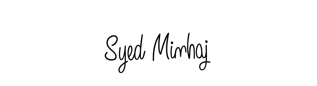 How to Draw Syed Minhaj signature style? Angelique-Rose-font-FFP is a latest design signature styles for name Syed Minhaj. Syed Minhaj signature style 5 images and pictures png