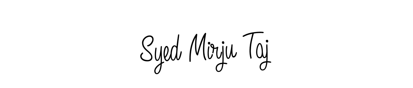 Create a beautiful signature design for name Syed Mirju Taj. With this signature (Angelique-Rose-font-FFP) fonts, you can make a handwritten signature for free. Syed Mirju Taj signature style 5 images and pictures png