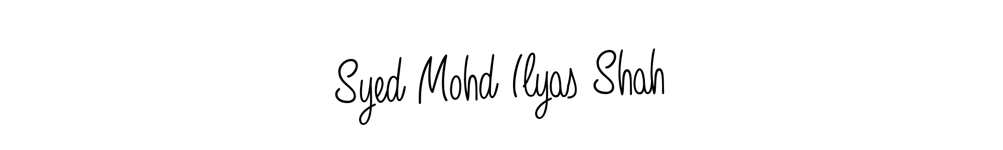 Make a beautiful signature design for name Syed Mohd Ilyas Shah. With this signature (Angelique-Rose-font-FFP) style, you can create a handwritten signature for free. Syed Mohd Ilyas Shah signature style 5 images and pictures png