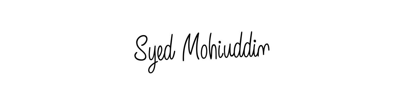 How to make Syed Mohiuddin name signature. Use Angelique-Rose-font-FFP style for creating short signs online. This is the latest handwritten sign. Syed Mohiuddin signature style 5 images and pictures png