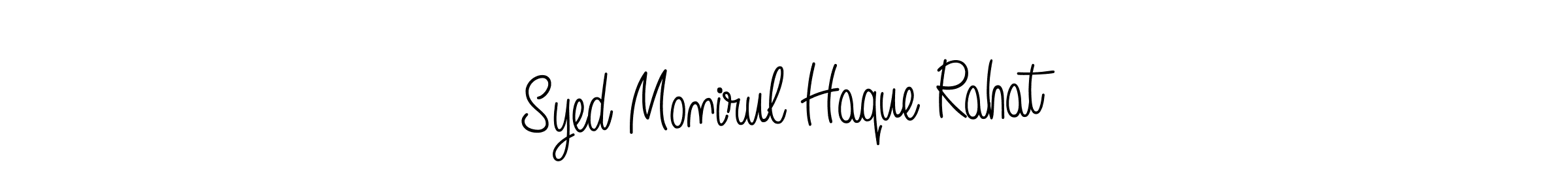 Use a signature maker to create a handwritten signature online. With this signature software, you can design (Angelique-Rose-font-FFP) your own signature for name Syed Monirul Haque Rahat. Syed Monirul Haque Rahat signature style 5 images and pictures png