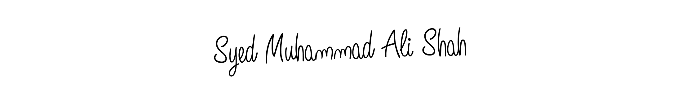 Use a signature maker to create a handwritten signature online. With this signature software, you can design (Angelique-Rose-font-FFP) your own signature for name Syed Muhammad Ali Shah. Syed Muhammad Ali Shah signature style 5 images and pictures png